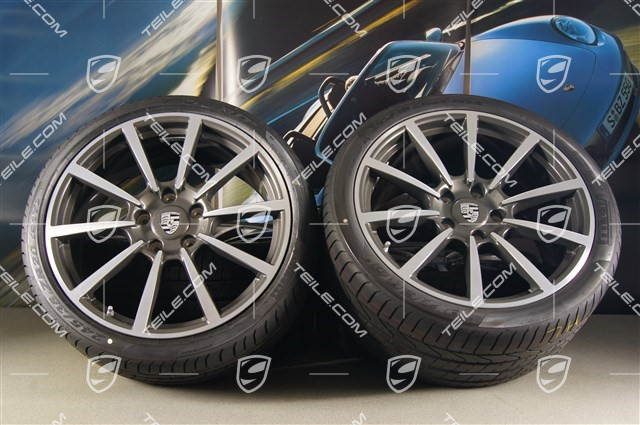 20" summer wheel set Carrera Classic II, wheel 8,5J x 20 ET51 + 11J x 20 ET52 + NEW Pirelli P Zero summer tyres 245/35 ZR20 + 305/30 ZR20, TPMS
