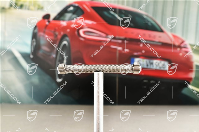 Unterdruckschlauch, Geflochtener Vakuumschlauch aus Edelstahl 80mm Lang