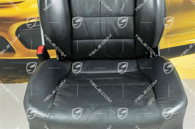 Sitz, el einstellbar, Leder, Metropolblau, Raffleder, L