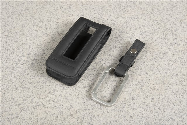 Key Case / Key pouch, leather, Black