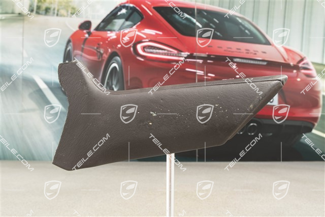 Centre console, Lateral cover, Leather, Espresso, L