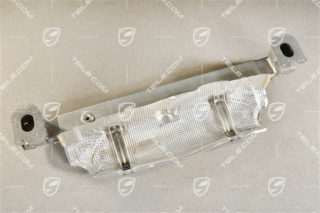 Bumper reinforcement rear with heat protection