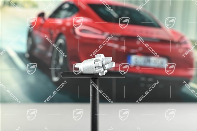 Adjustment screw for adjusting the brake shoes Handbrake, L=R