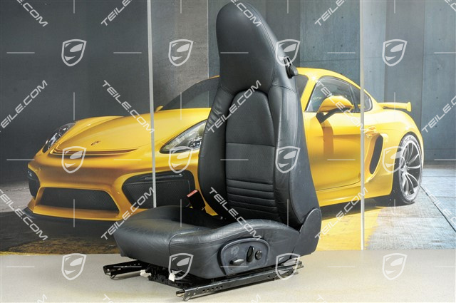 Sitz, el einstellbar, heizung, Lordosenstuetze, Leder, Metropolblau, beschädigt, L