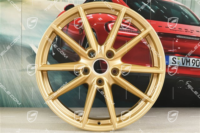 20-inch wheel rim Carrera S, 8,5J x 20 ET53, aurum satin matt