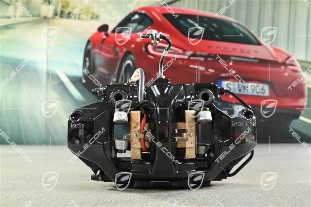 Brake calliper, Black, rear axle, R