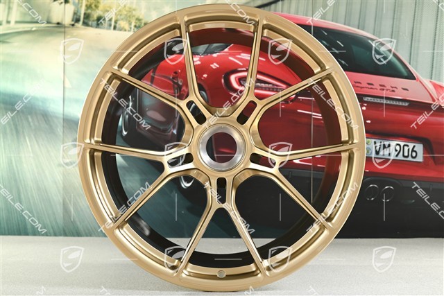 21-inch GT3 rim, 12J x 21 ET45, California Gold