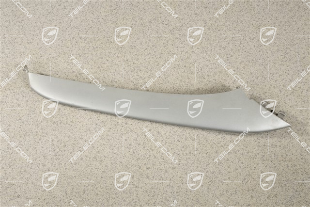 4 / 4S Facelift, Disc / cover upper for front bumper retaining frame, Titanium metallic, R