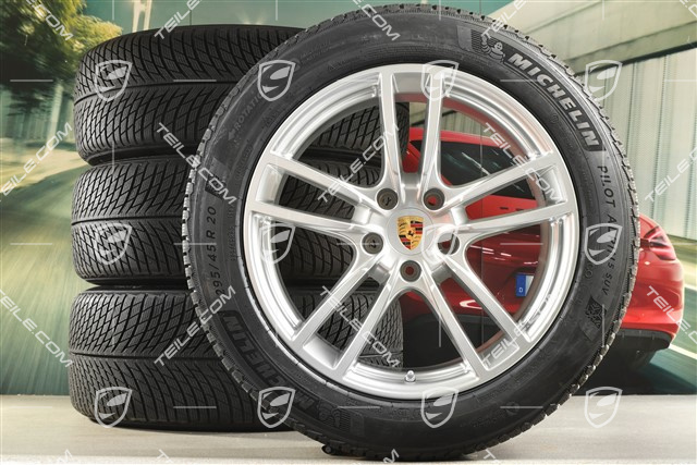20-inch Cayenne COUPE Sport winter wheel set, rims 9J x 20 ET50 + 10,5J x 20 ET55 + Michelin winter tyres 255/55 R20 + 295/45 R20, with TPMS