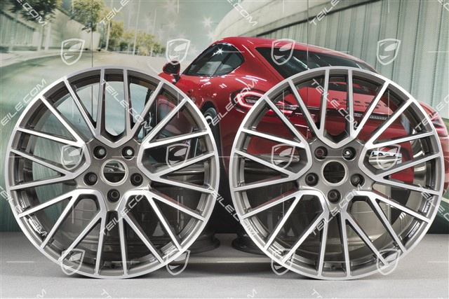 21" Komplet felg Cayenne RS Spyder, 11J x 21 ET49 + 9,5J x 21 ET46, do Cayenne Coupe