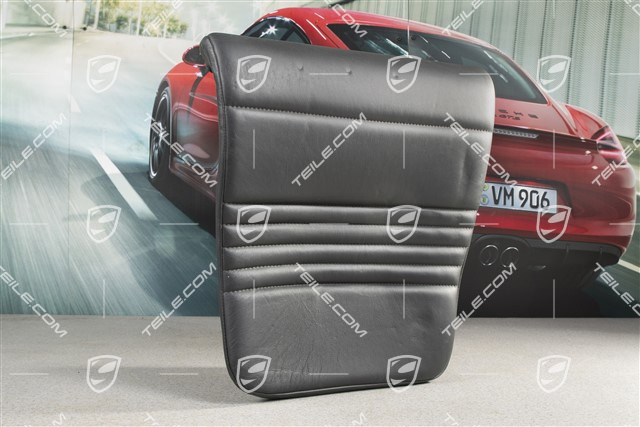 Notsitzkissen, Cabrio, Leder, Schwarz, R