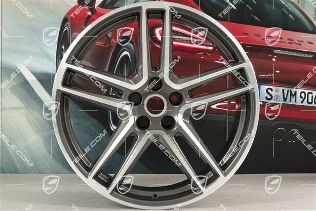 20" Felge "Macan Turbo", 9J x 20 ET26, CMS, Titan