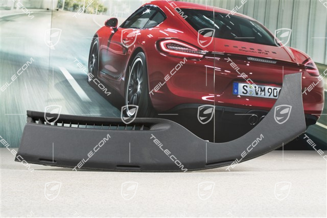 Defroster trim, leather, Grey green/black, L