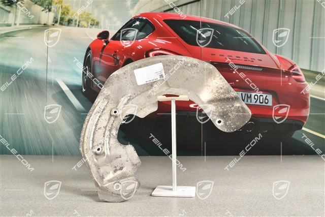 Front axle disc brake protective plate, L