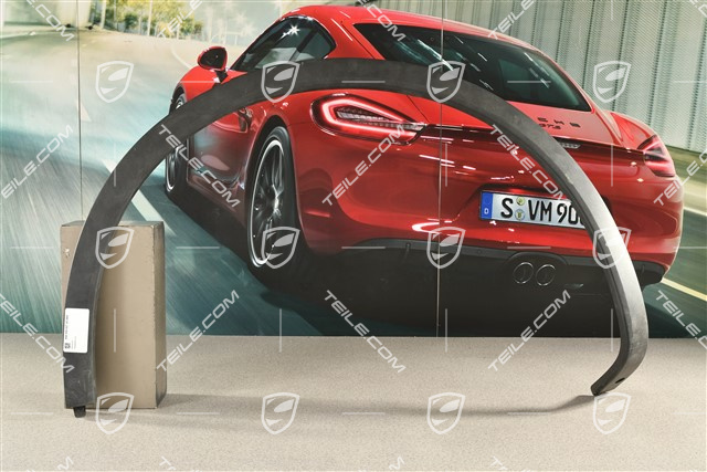 Radabdeckung, Hinten, Satinschwarz, L