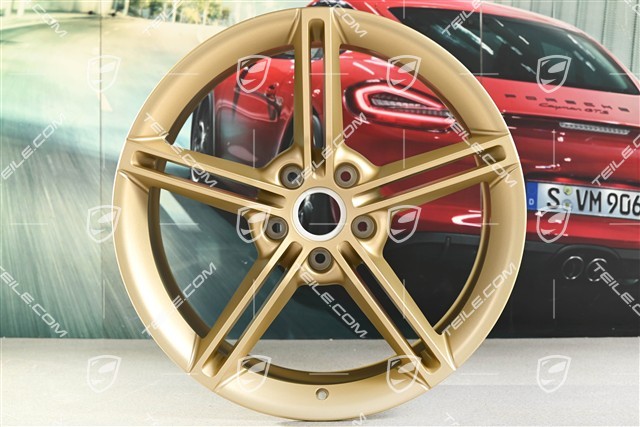 21" Wheel rim set Mission E Design, 9,5J x 21 ET60 + 11,5J x 21 ET66, aurum satin matt