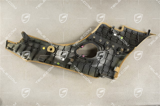 Tapicerka boczna, tył, skóra, beżowa, L