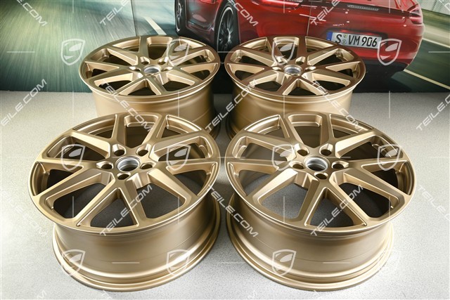 21-inch Panamera Sport Design wheel rim set, 9,5J x 21 ET71 + 11.5J x 21 ET69, neodyme