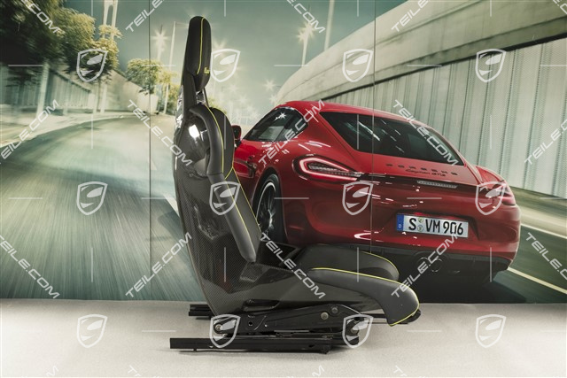 918 Spyder Schalensitz, schwarzes/acid green Leder, R