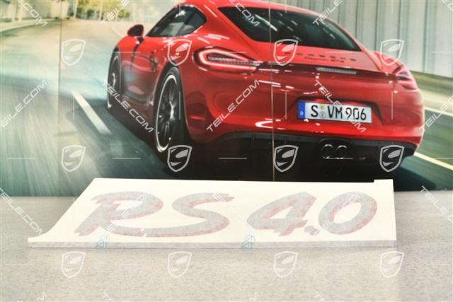 "RS 4.0" lateral logo, Guards Red / GT Silver metallic, R