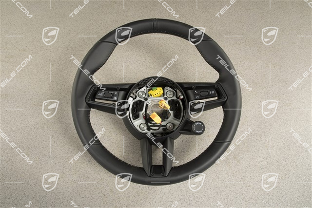 Sportlenkrad GT Leder Schwarz/Schwarz, Multifunktion, Heizung