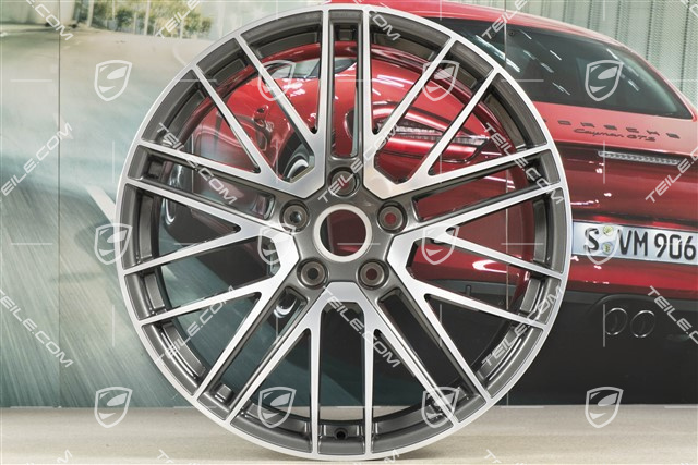 21-inch wheel rim Turbo V, 11J x 21 ET66, Titan