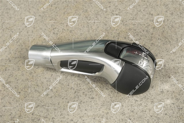Gałka zmiany biegów, Spyder, Skóra, PDK, czarna