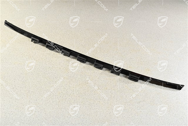 Blende, Hinten / oben, Porsche Schriftzug Schwarzmatt