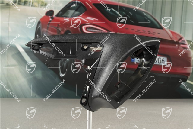 Osłona / obudowa dolna lusterka, czarny mat, R