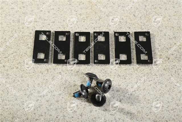 Set of screws and spacers for rear spoiler Set of screws and spacers for rear spoiler