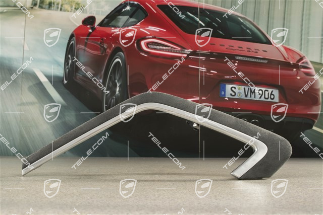 Zuziehgriff, Alcantara, Schwarz-Rhodiumsilber, R