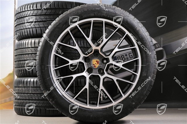 20" "RS Spyder Design" Sommerräder Satz, Felgen 9J x 20 ET26 + 10J x 20 ET19 + NEUE Michelin Sommerreifen 265/45 R 20 + 295/40 R 20, mit RDK-Sensoren