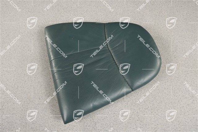 Notsitzkissen, Raffleder, Cedargrün, R