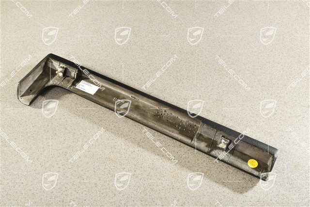 Knieschutzleiste, Kunstleder, schwarz, R