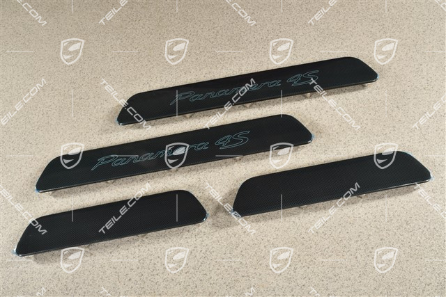 4S, Blenden/Einstiegleisten, ohne Beleuchtung, Carbon, Satz