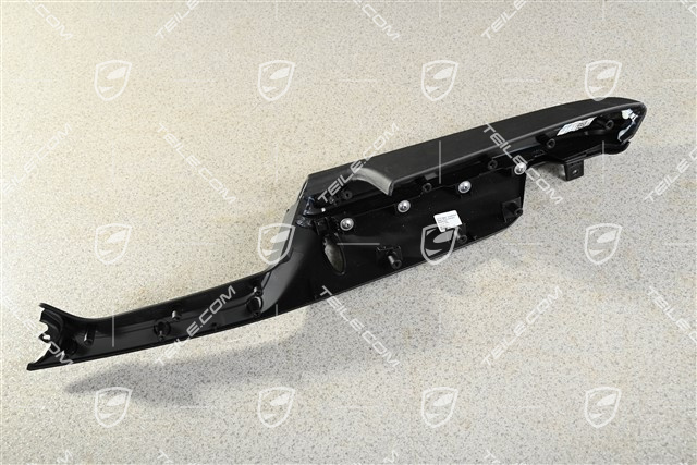 Podłokietnik tapicerki drzwi tył, Czarny, L