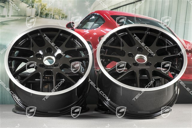 20" Felgensatz RS Spyder, 9,5 J x 20 ET 65 + 11 J x 20 ET 68, schwarz