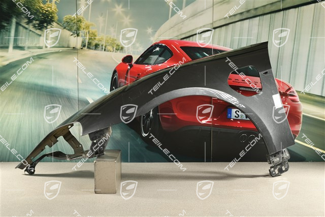 Błotnik przedni, dekielek ładowania otwierany elektrycznie, uszkodzony, L