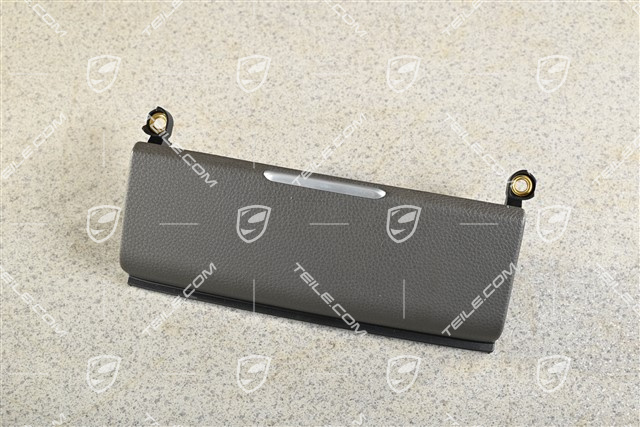 Pokrywa schowka centrali PCM karta SIM i gniazdo CD / DVD, skóra, Agate Grey