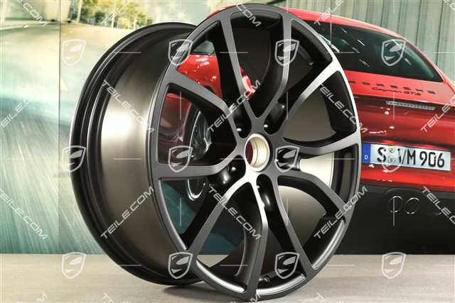 21" Felga Cayenne Exclusive Design, 9,5J x 21 ET46, czarny satynowy mat