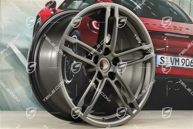 19" Felge, Turbo, 9J x 19 ET21, platinum seidenmatt