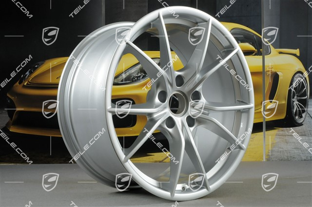 20-inch wheel rim set Carrera S IV, 8J x 20 ET57 + 10J x 20 ET45, Brilliant chrome finish