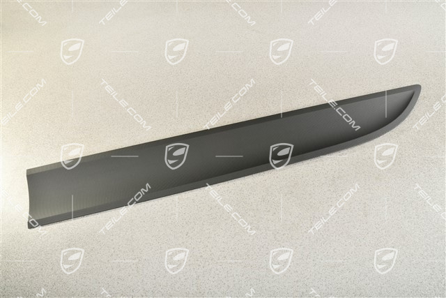 Front door cover / trim, Matt black, L