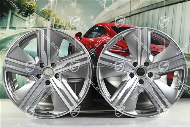 22-inch Macan Exclusive Design wheel rim set, 9J x 22 ET29 + 11J x 22 ET47