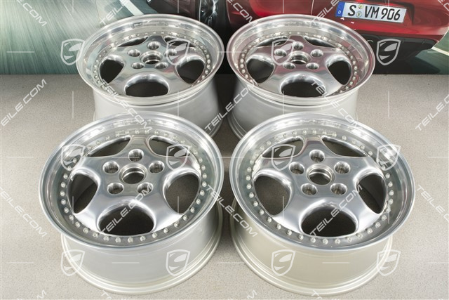 18" Felgen Satz, Turbo 3.6, 10J x 18 ET61 + 8J x 18 ET52, Speedline, poliert