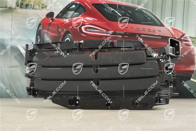 Kratka zderzaka przedniego, wentylacyjna z żaluzjami, czarny mat, L Kratka zderzaka przedniego, wentylacyjna z żaluzjami, czarny mat, L