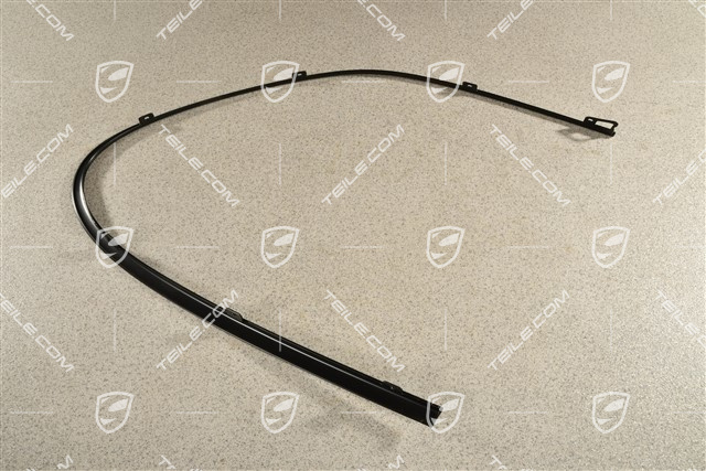 Zierleiste, seitlich, hinten, Schwarz matt, L