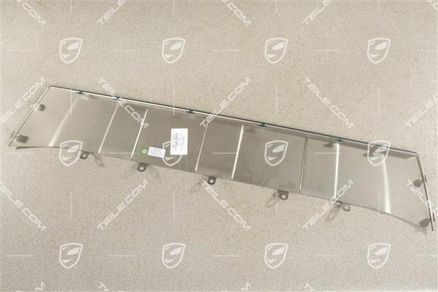 Front bumper lower brushed stainless steel cover