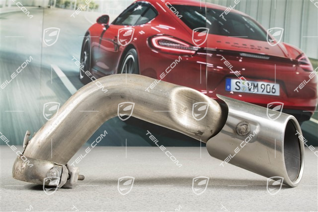 Exhaust system tail pipe, standard tailpipe, 4-pipe look, outer, L