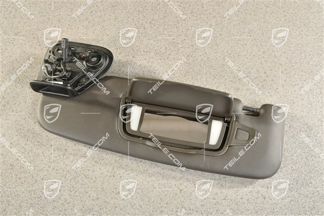 Sonnenblende, mit Spiegel, Achatgrau, Cabrio / Targa, L